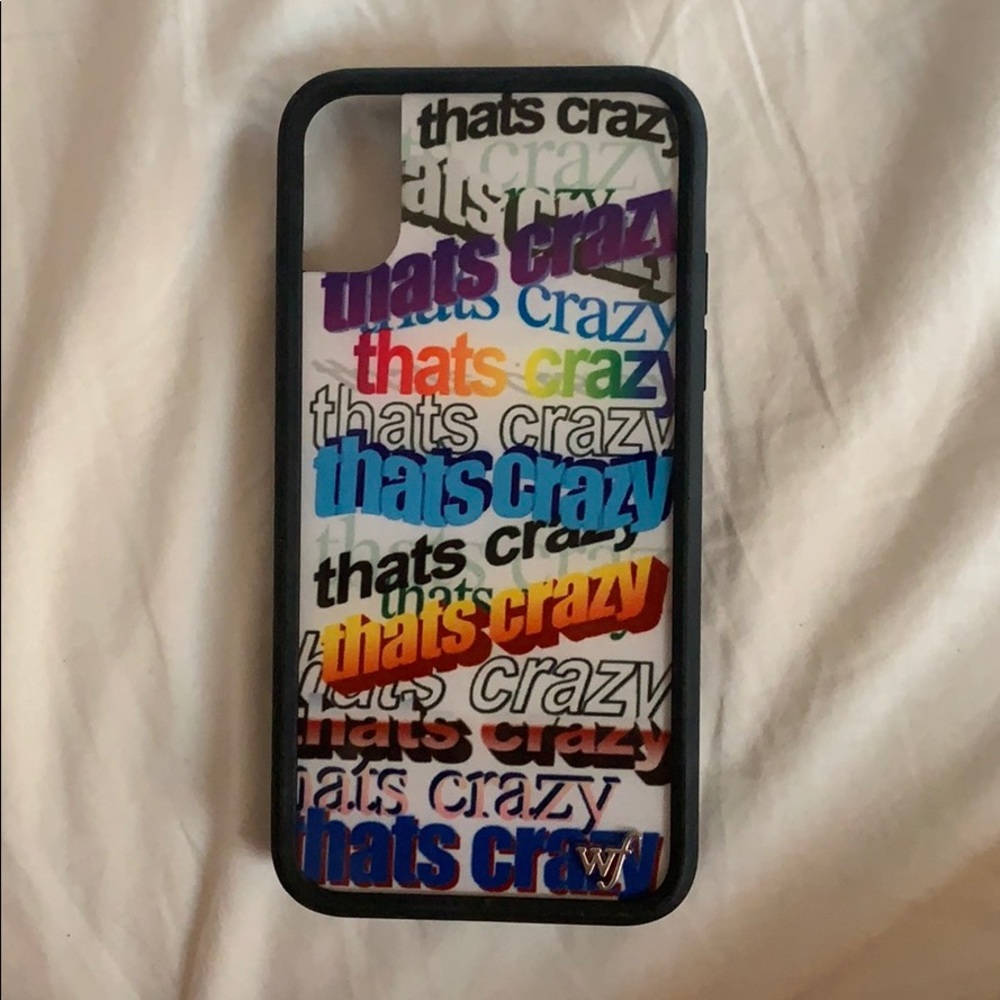 iphone xs “that’s crazy” wildflower case
